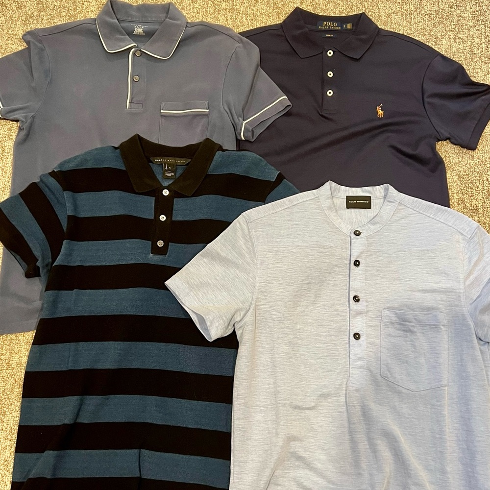 $40 for Four: Club Monaco, Polo Ralph and Marc Jacobs polo shirts